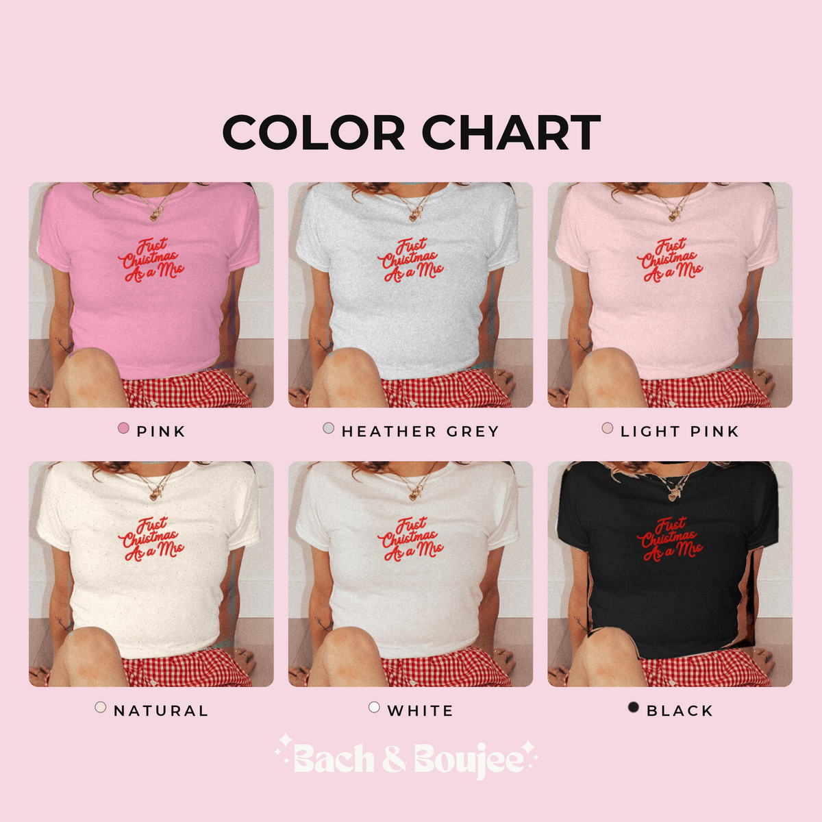 First Christmas as a Mrs Embroidered Baby Tee Shirt
