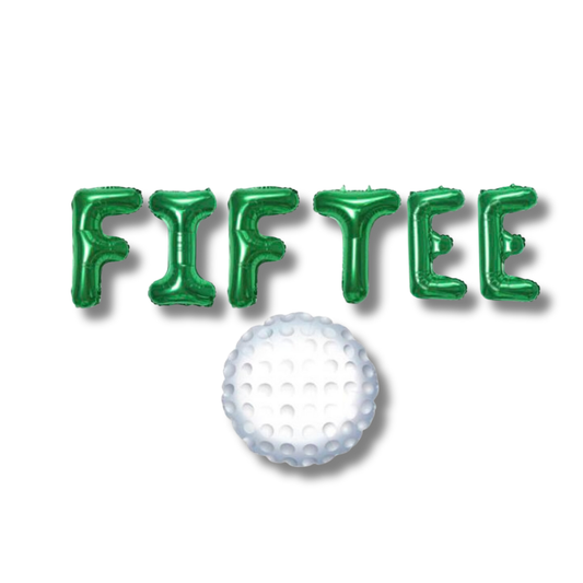 50th Golf Fif Tee Balloon Banner