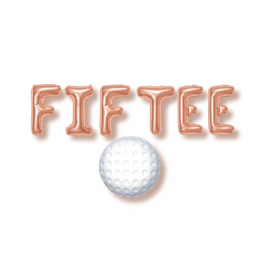 50th Golf Fif Tee Balloon Banner