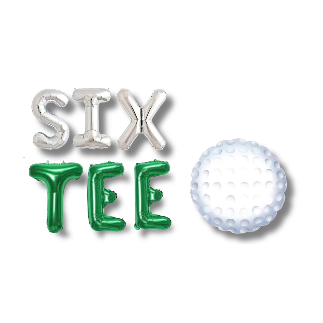 60th Golf Six-Tee Balloon Banner