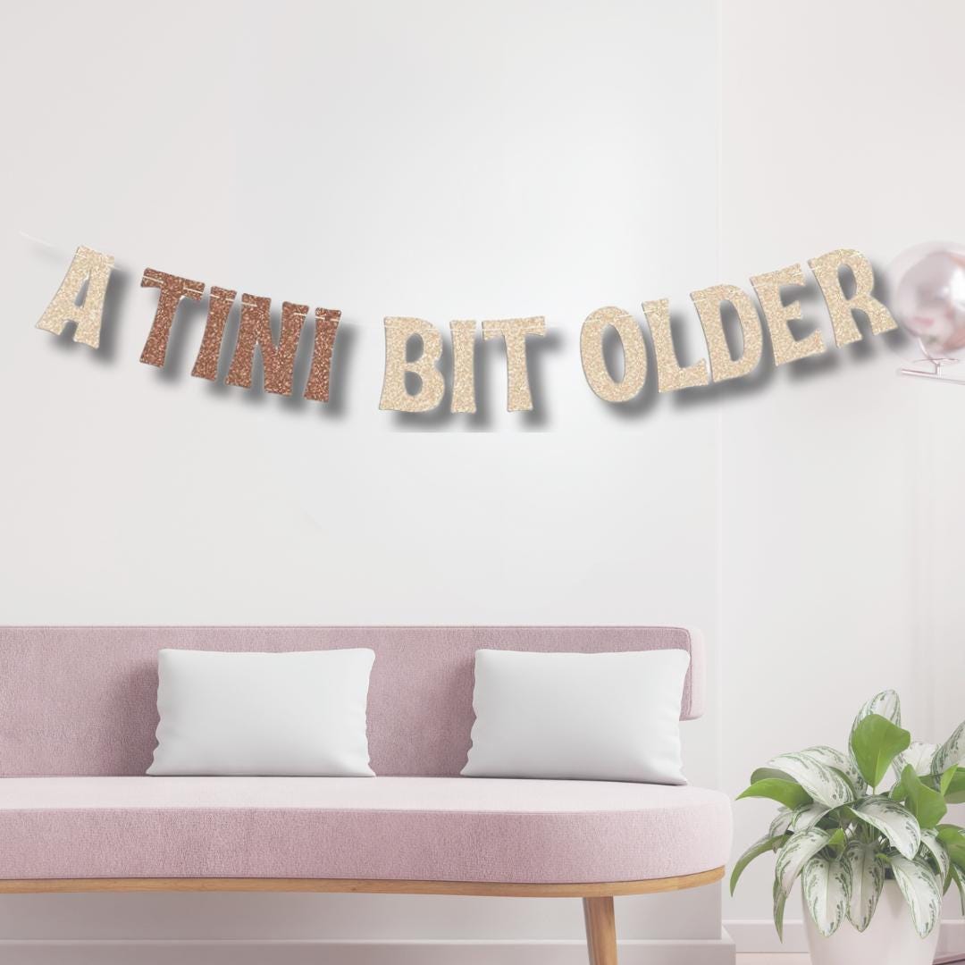 A Tini Bit Older Birthday Party Decoration Banner Espresso Martini Decoration Birthday 21st 25th 30th 35th Thirty Birthday Balloon Martini Bach and Boujee