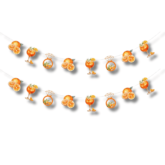 Aperol Spritz Banner Love At First Spritz Bachelorette Theme - Coastal Tropical Hen Party Bach and Boujee
