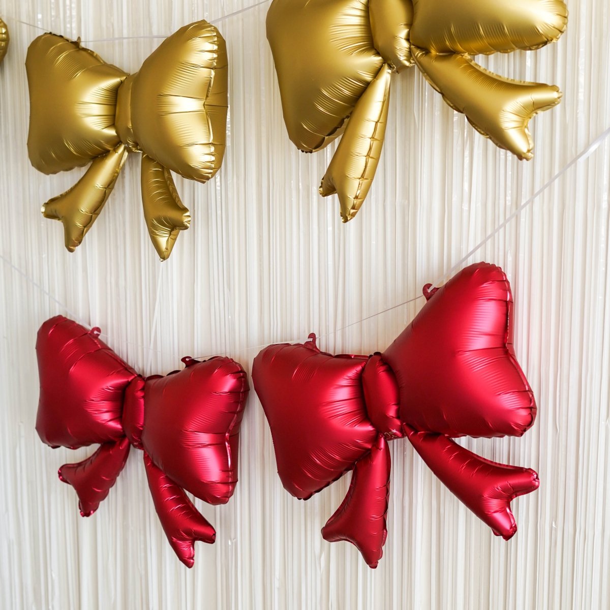Baby Shower Bow Balloon - Girl or Boy Bow Foil Balloon Party Decoration Gender Reveal Bach and Boujee