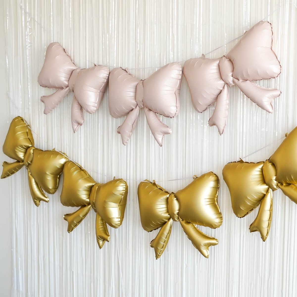 Baby Shower Bow Balloon - Girl or Boy Bow Foil Balloon Party Decoration Gender Reveal Bach and Boujee