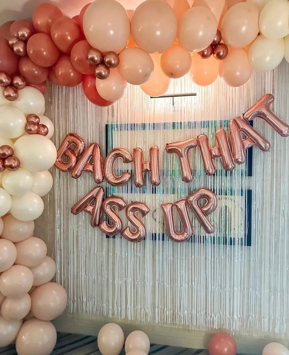Bachelorette Party Balloon Decoration - Bach That A$$ Up - Gold Pink Silver Black - Drunk In Love Theme Bach and Boujee