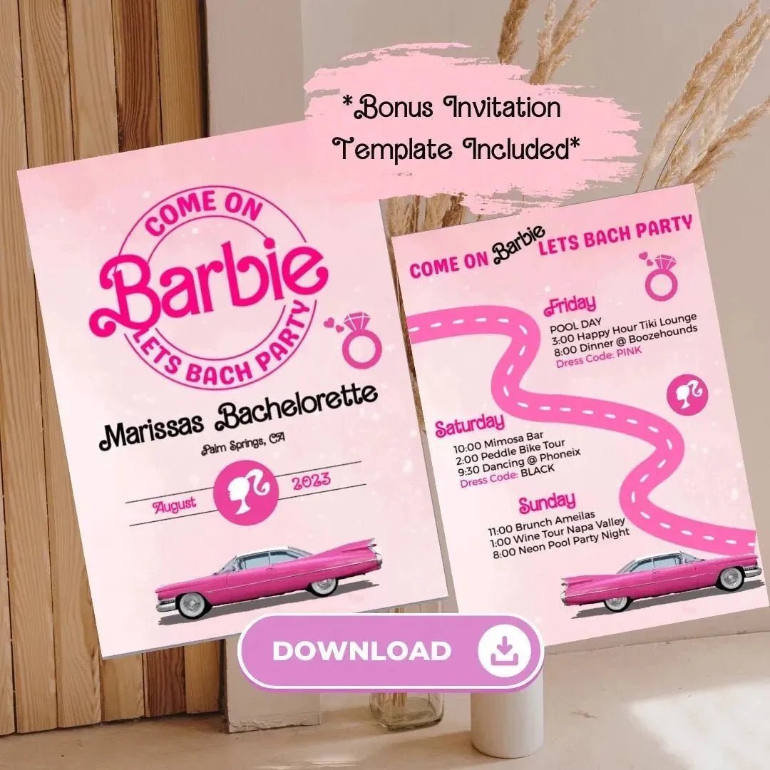 Barbie Themed Party Extravaganza Kit Bach and Boujee