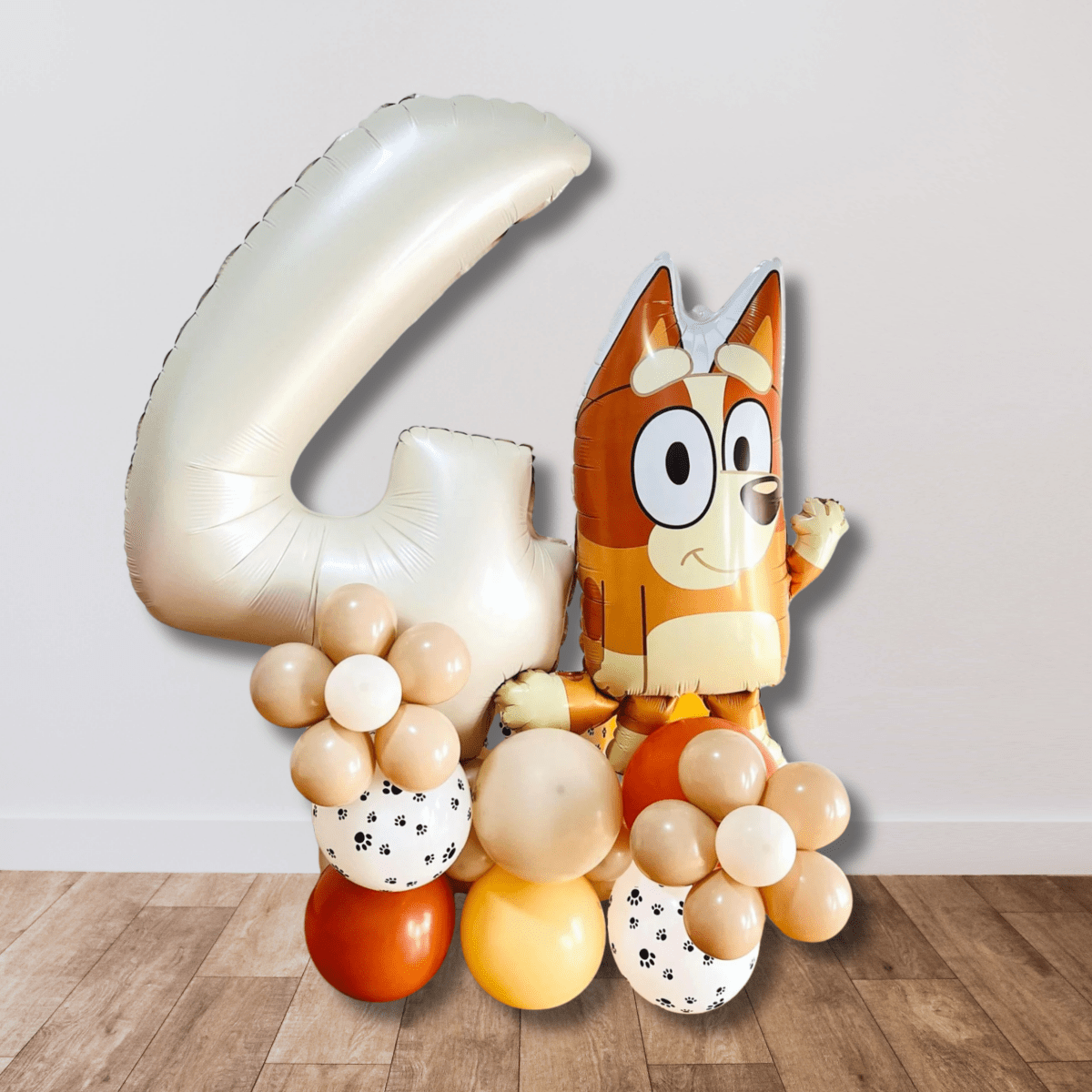 Bluey Birthday Balloon Tower Bach and Boujee
