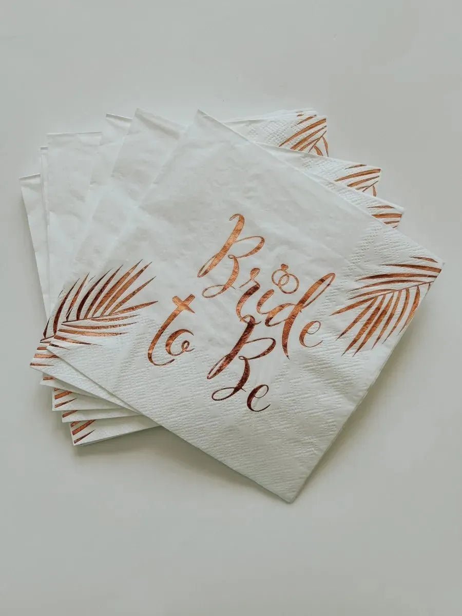 Bridal Shower Bachelorette Party Foil Napkins Disposable Engagement Wedding Shower Decor Bach and Boujee