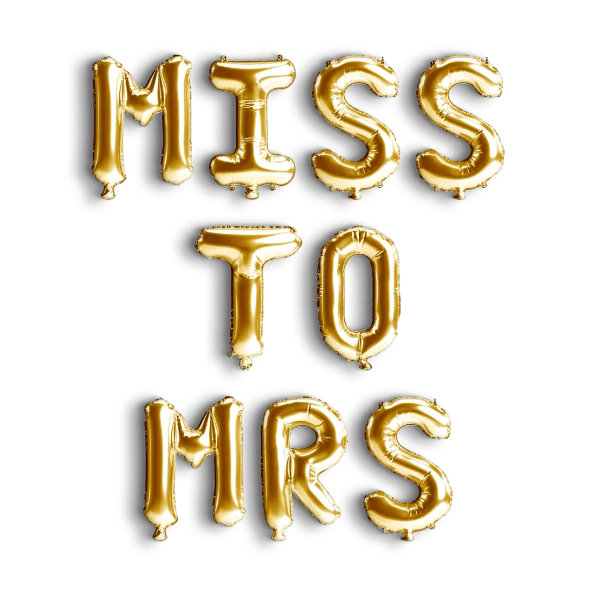 Bridal Transition Foil Balloon Banner - Bachelorette & Hen Party Essential Bach and Boujee Balloons