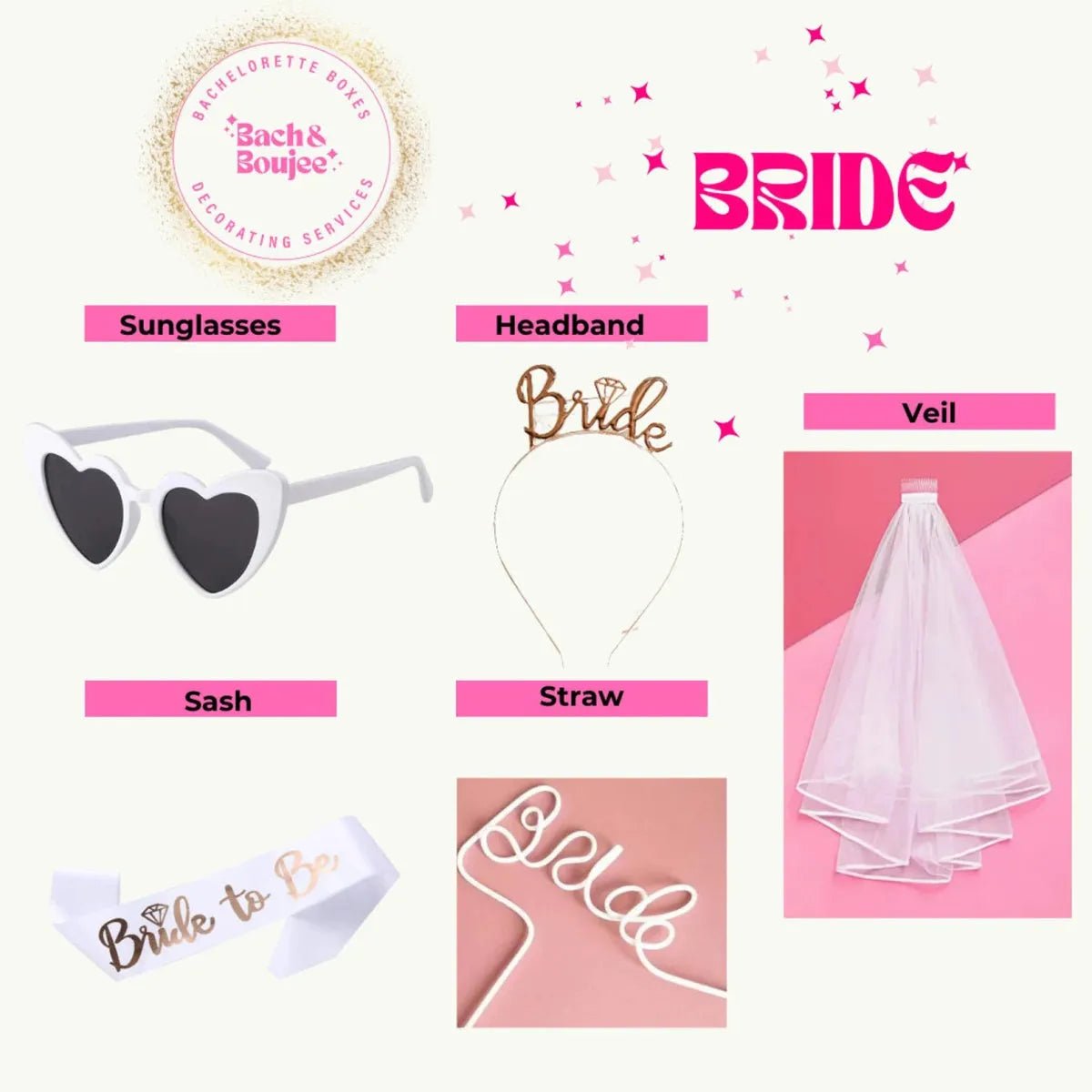 Bride Accessory Kit Bach and Boujee
