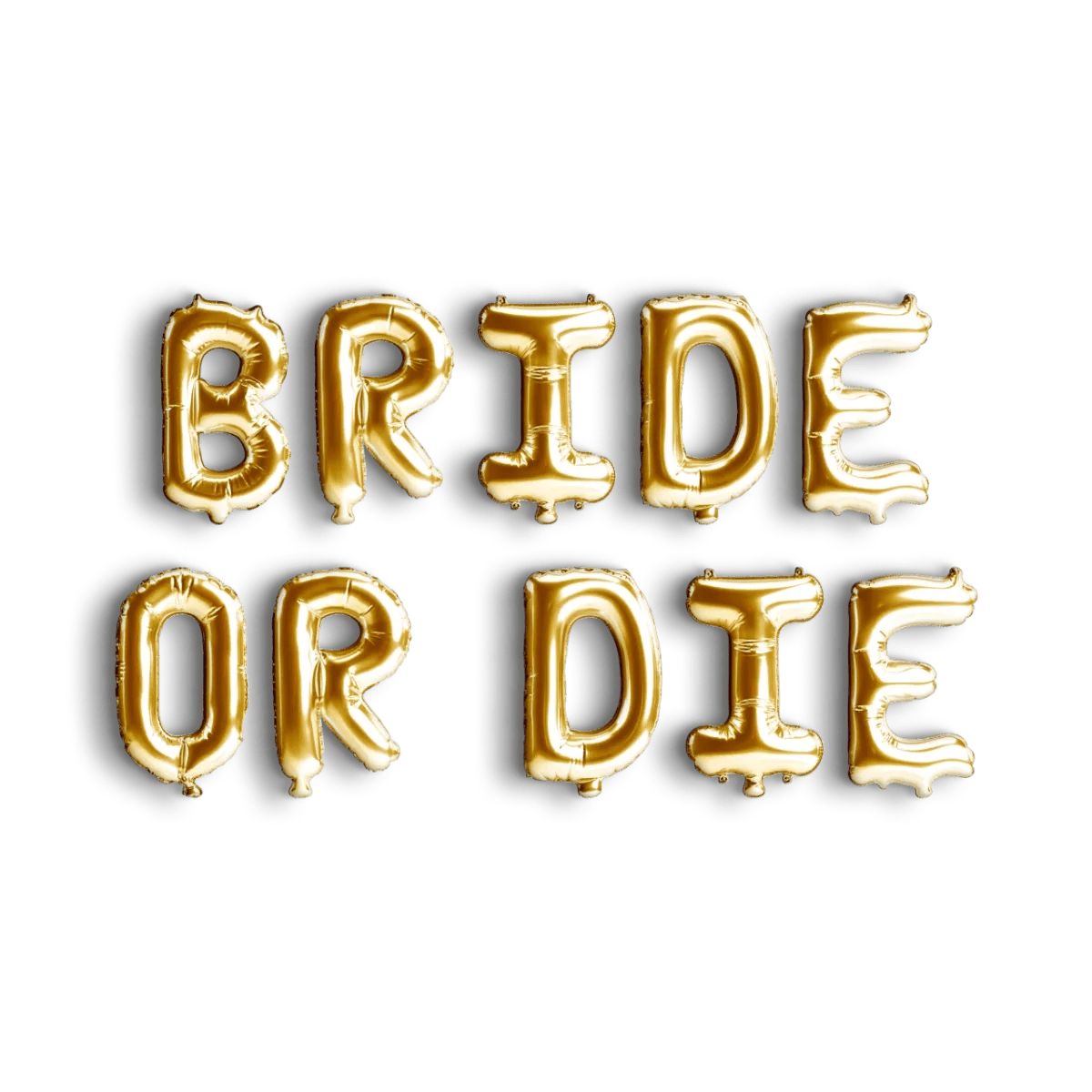 Bride Or Die Balloon Banner - Bachelorette Decorations Bachelorette Party Hen Party Foil Letter Balloon Bach and Boujee Balloons