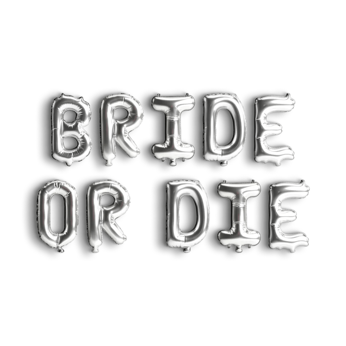 Bride Or Die Balloon Banner - Bachelorette Decorations Bachelorette Party Hen Party Foil Letter Balloon Bach and Boujee Balloons
