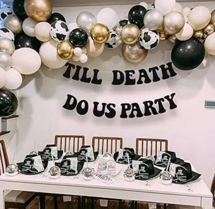 Bride Or Die Balloon Banner - Bachelorette Decorations Bachelorette Party Hen Party Foil Letter Balloon Bach and Boujee Balloons