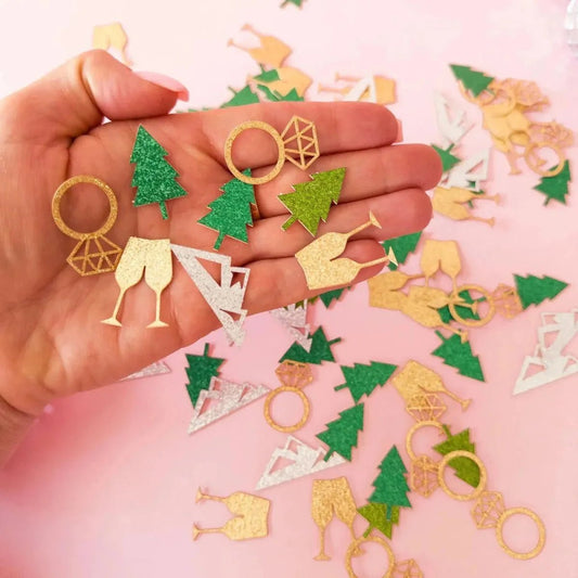Camp - Themed Bachelorette Decorations Confetti Accessories for Hen Party Celebrations Bach and Boujee