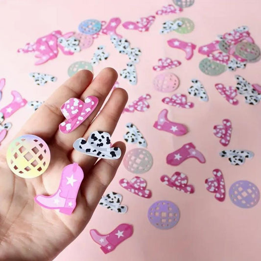 Cowgirl Country Western Confetti Bachelorette Glitter Cowboy Bach and Boujee