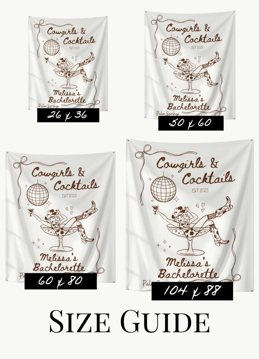 Custom Champagne Cocktail Bachelorette Trip Tapestry Banner Pink Backdrop Hen Party Bach and Boujee