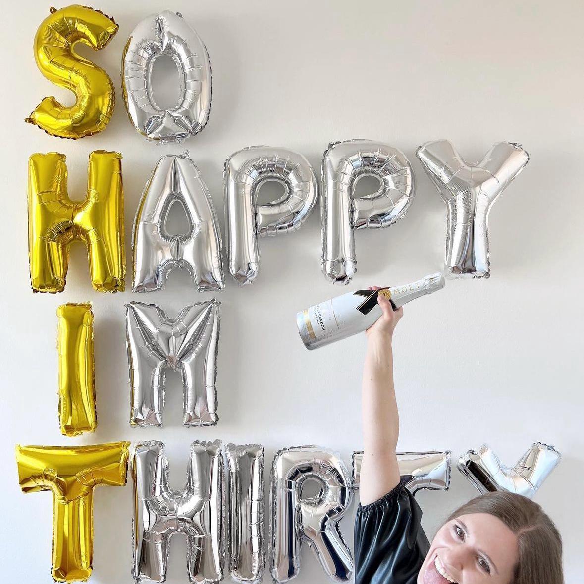 Custom Phrase - Black Letter Balloons Bach and Boujee Balloons