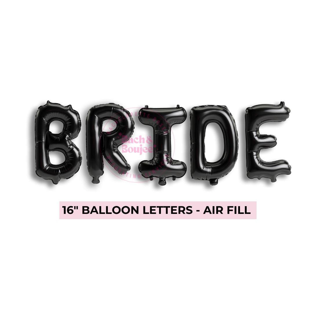 Custom Phrase - Black Letter Balloons Bach and Boujee Balloons