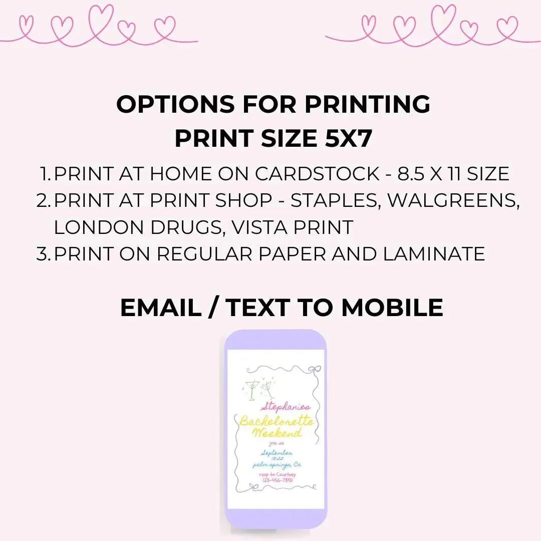 Customizable Bachelorette Schedule Invite Design for Bridal Gathering Hen Soiree with Chic Pink Ribbon Bach and Boujee Invitations