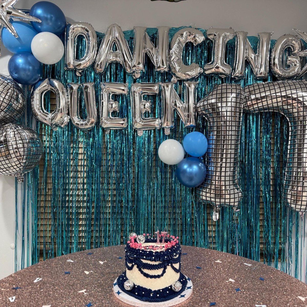 Dancing Queen Bachelorette Mamma Mia Bachelorette Decoration Hen Party Last Disco Cup Disco Ball Balloon Silver Blue Bachelorette ABBA Party Bach and Boujee