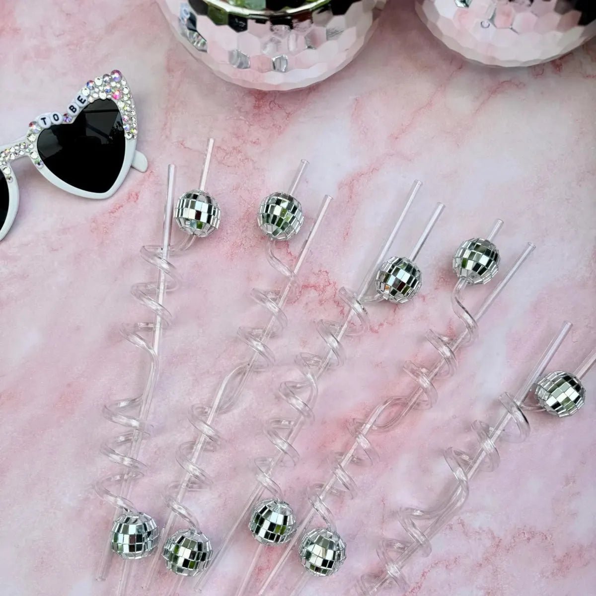 Disco Ball Straws for Bachelorette Parties Fun Disco Theme Decorations and Cups Bach and Boujee