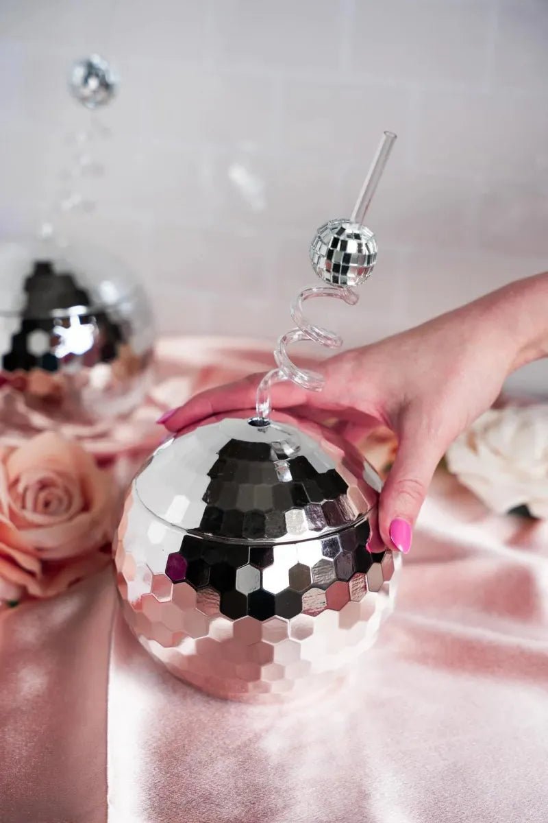 Disco Ball Straws for Bachelorette Parties Fun Disco Theme Decorations and Cups Bach and Boujee