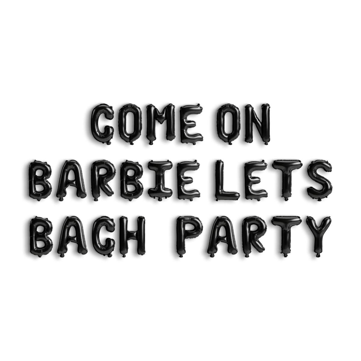 Doll - Themed Festive Balloon Banner - Vibrant Bachelorette Party Embellishments Bach and Boujee Balloons