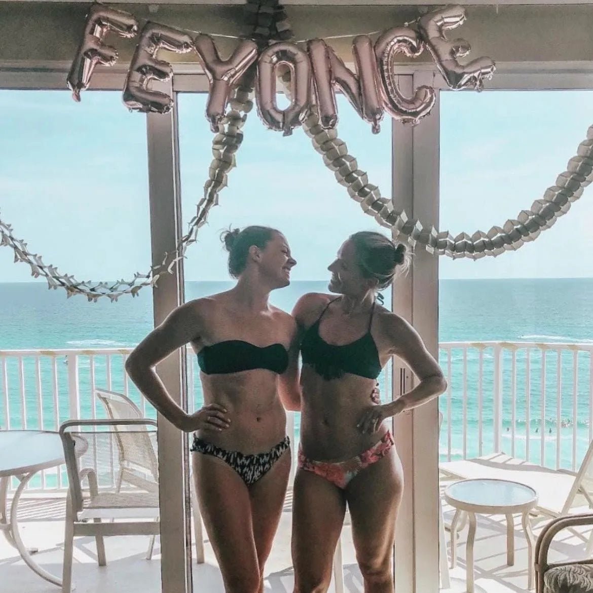 Feyonce Bachelorette Balloon Banner - Fun Beyoncé - Themed Decoration for Hen Parties or Vegas Celebrations Bach and Boujee Balloons