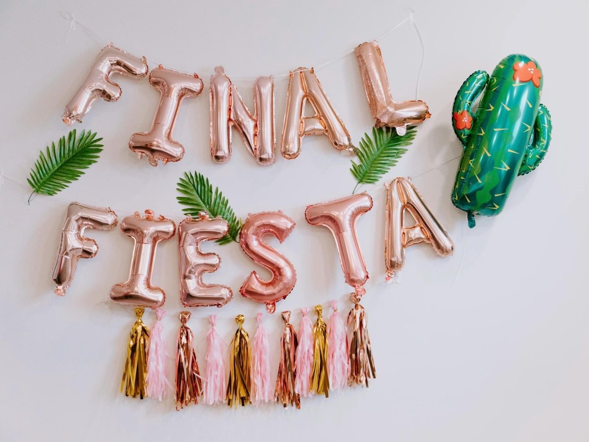 Final Fiesta Banner Mexican Fiesta Bachelorette Decorations Mexico Bachelorette Party Palm Springs Bachelorette Scottsdale Cactus Balloon Bach and Boujee