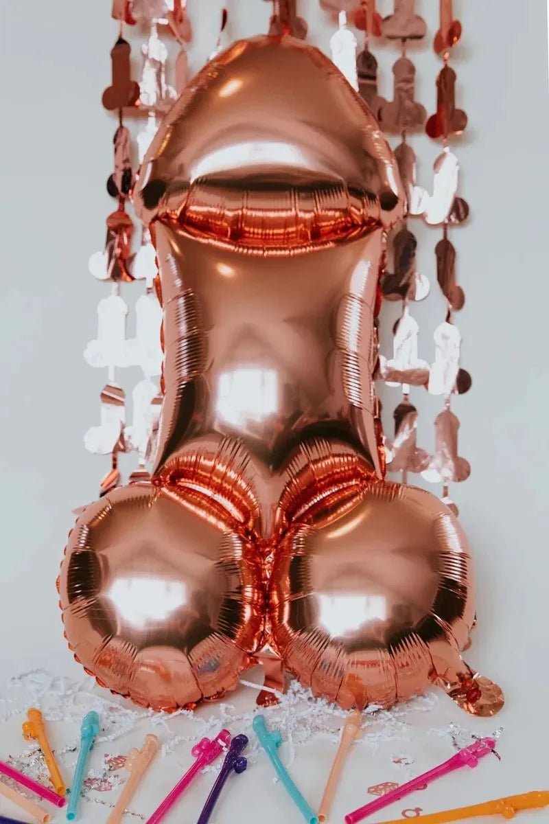 Fun Penis Balloon - Naughty Bachelorette and Hen Party Decorations Bach and Boujee Balloons