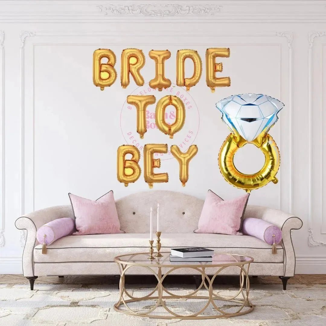 Future Mrs. Beyoncé Inspired Balloon Banner - High - Energy Bachelorette Party Kit Bach and Boujee Balloons