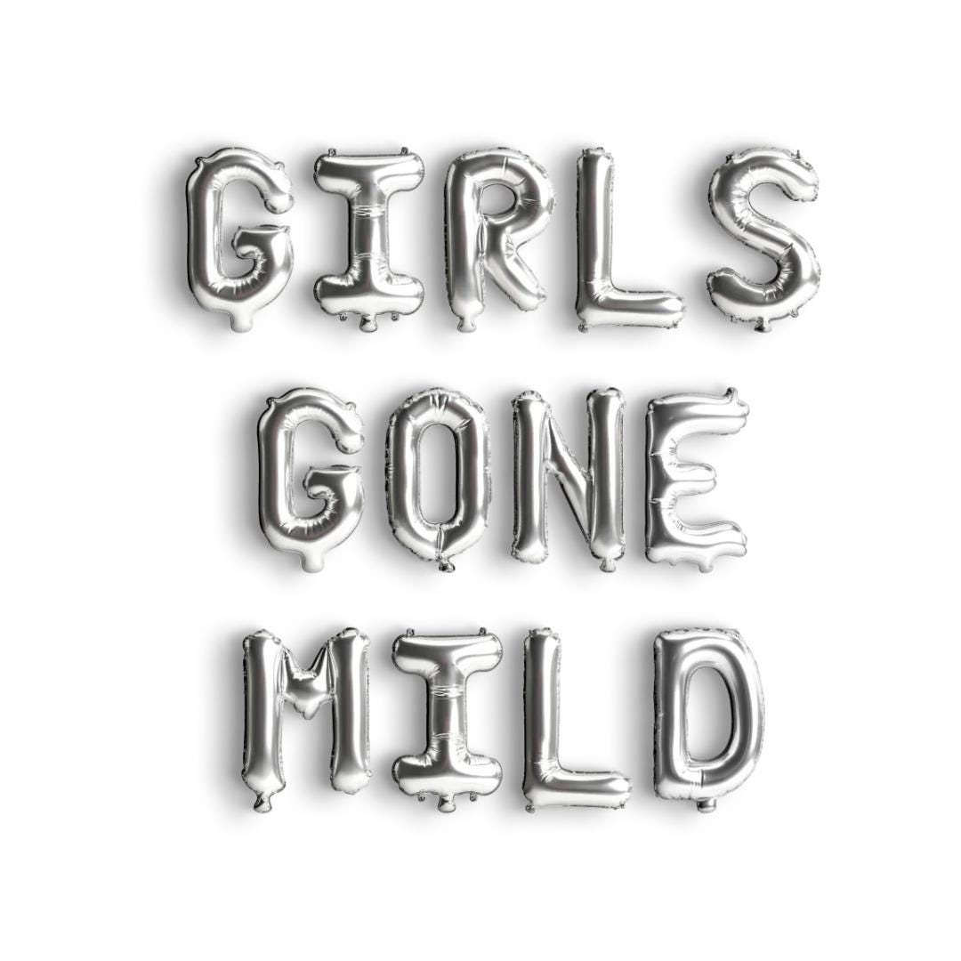 Girls Gone Mild Bachelorette Decoration Spa Slumber Party Balloon Banner Bach and Boujee