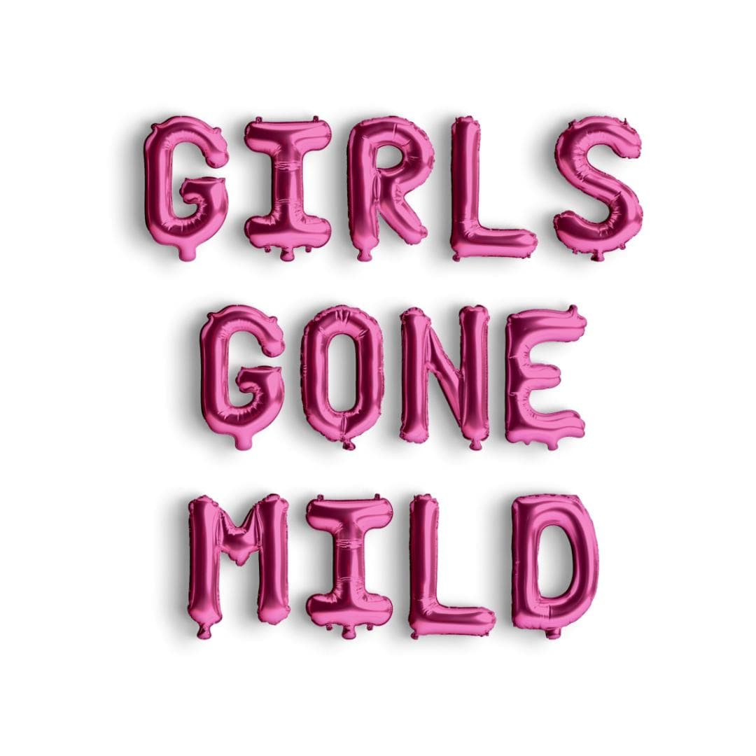 Girls Gone Mild Bachelorette Decoration Spa Slumber Party Balloon Banner Bach and Boujee