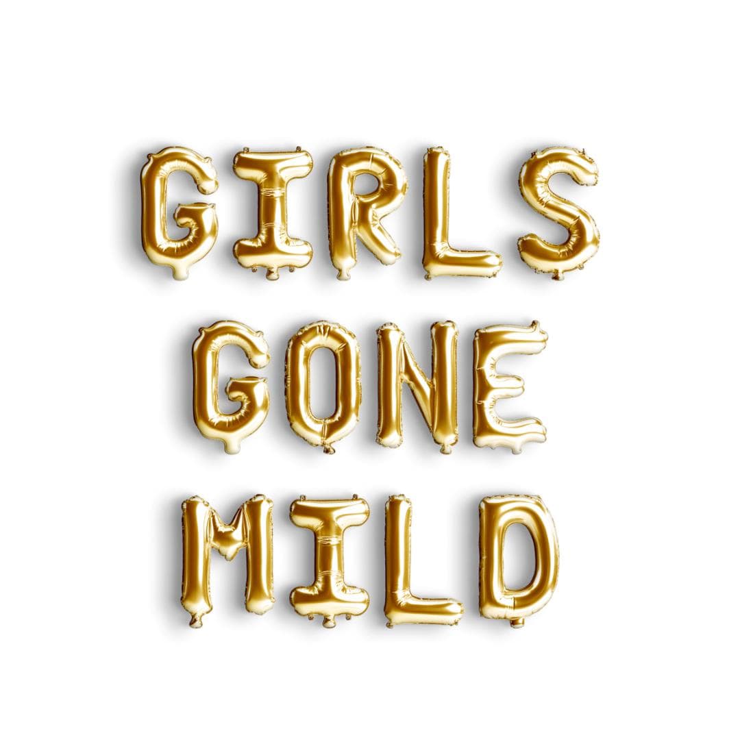 Girls Gone Mild Bachelorette Decoration Spa Slumber Party Balloon Banner Bach and Boujee
