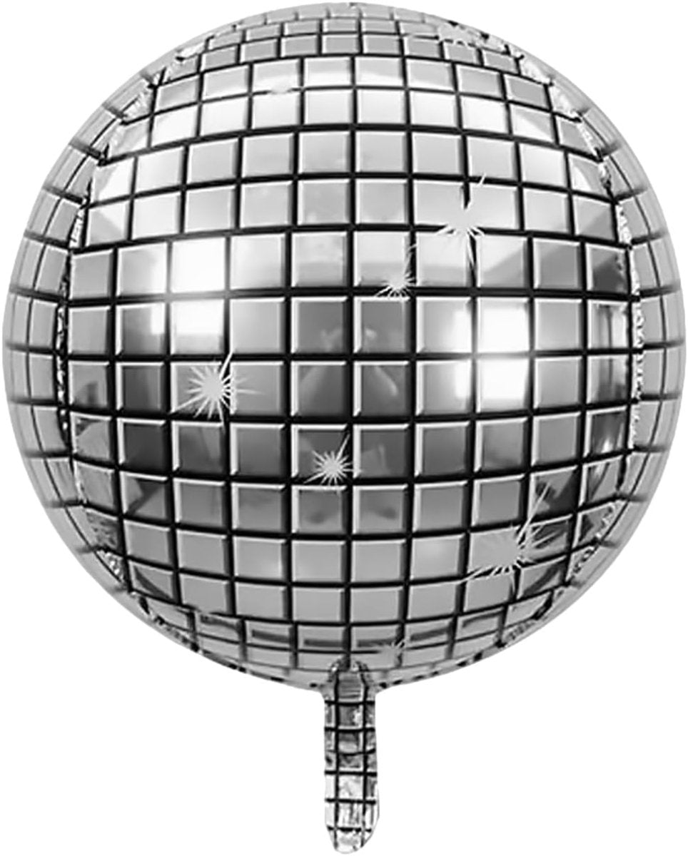 Glitter Disco Ball Foil Balloon Bach and Boujee Balloons