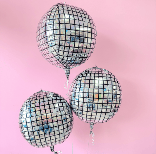Glitter Disco Ball Foil Balloon Bach and Boujee Balloons
