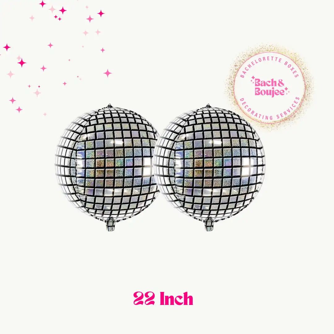 Glittering Disco Sphere Balloons for Bridal Shindigs Bach and Boujee Balloons