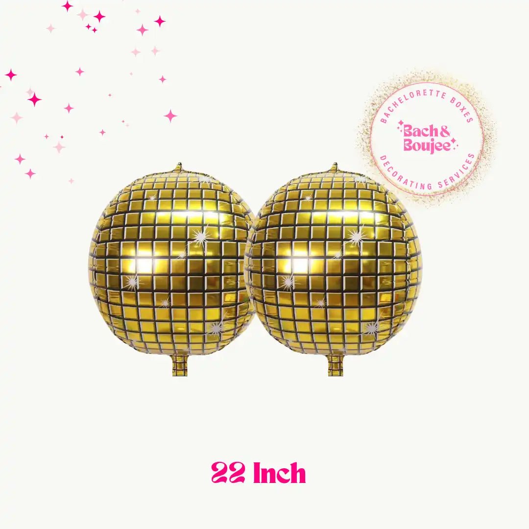 Glittering Disco Sphere Balloons for Bridal Shindigs Bach and Boujee Balloons