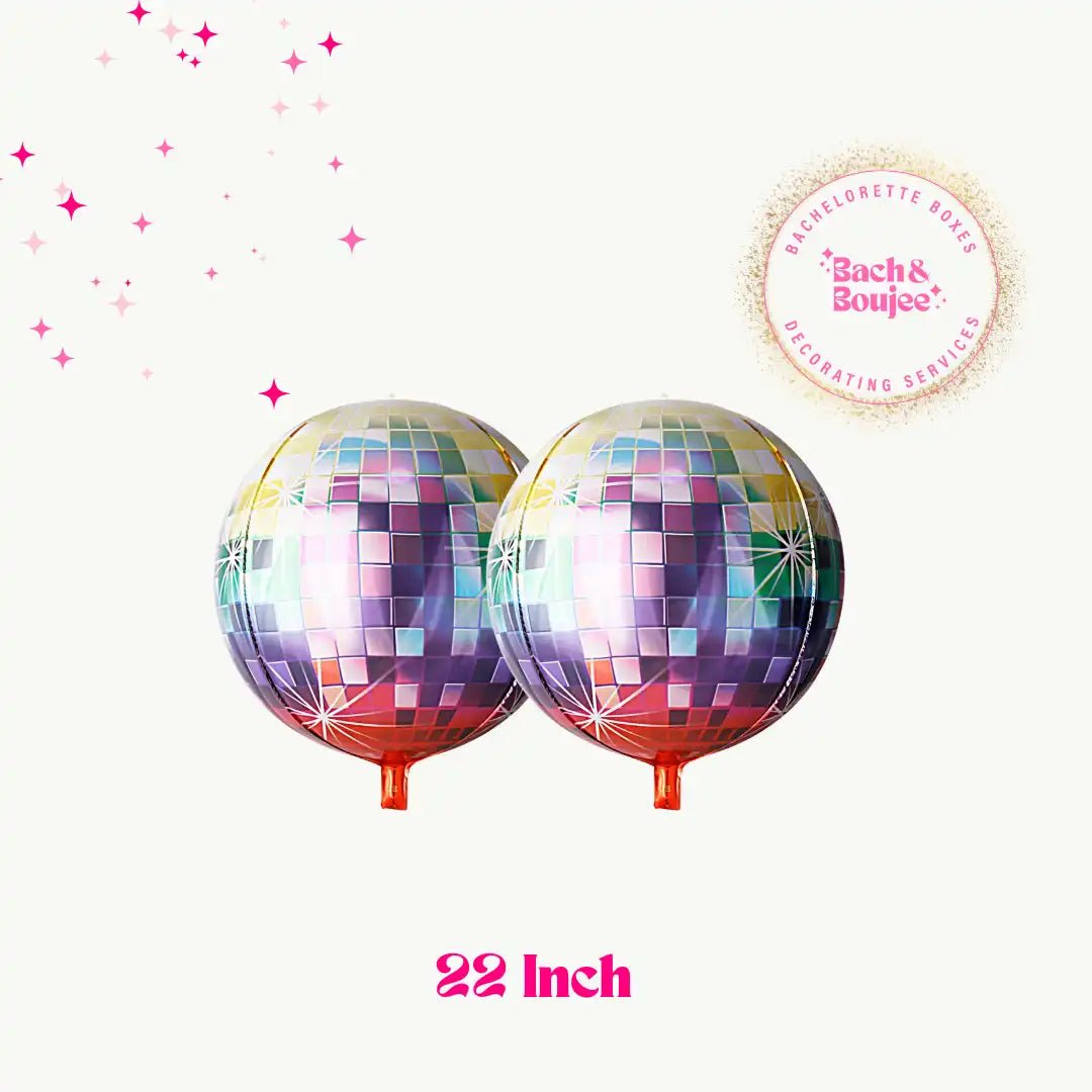 Glittering Disco Sphere Balloons for Bridal Shindigs Bach and Boujee Balloons