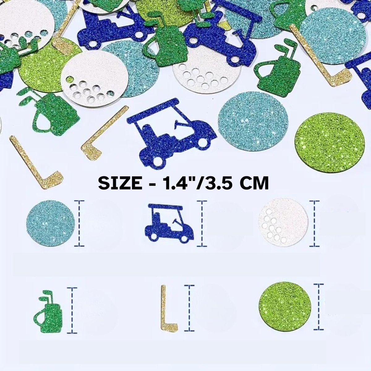 Golf Confetti Birthday Golf Party Decor Par Tee Bachelorette Decoration Blue Golf Cart Bach and Boujee