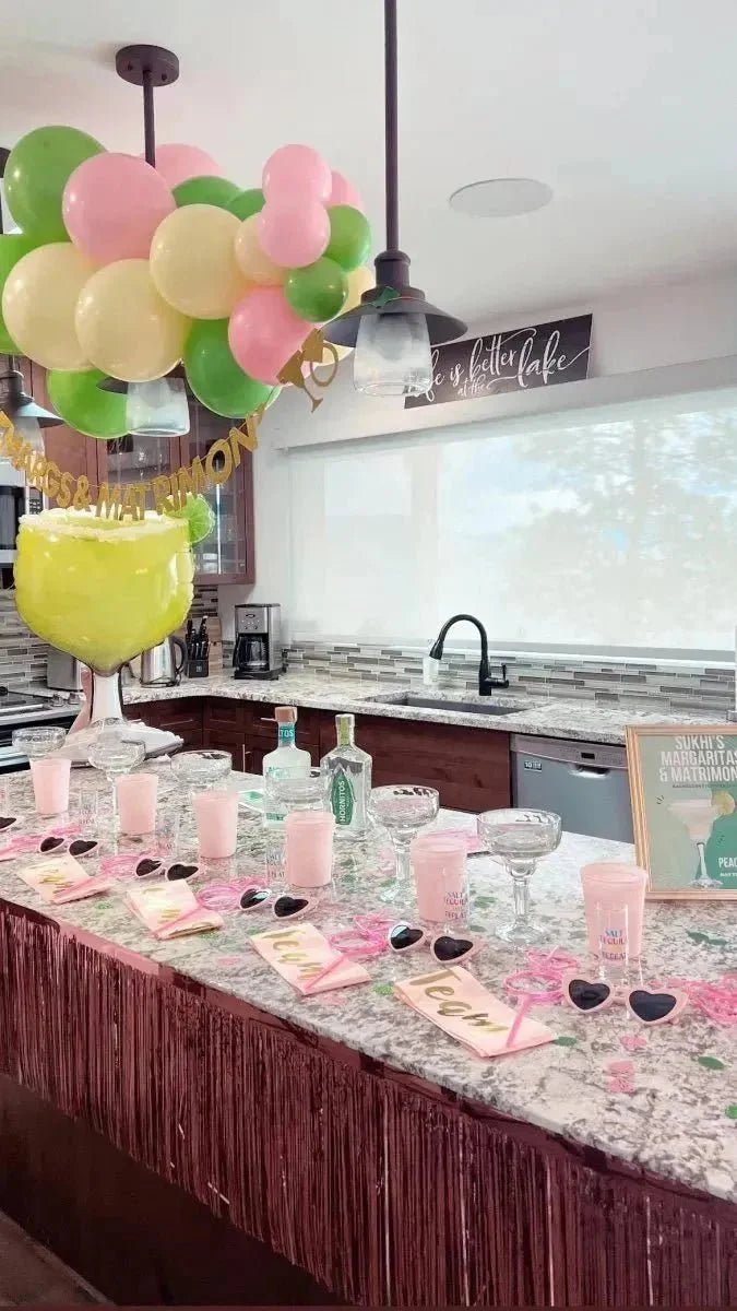 Hen Night Margarita - Themed Balloon Decor - Bride's Boozy Bash Supplies Bach and Boujee Balloons