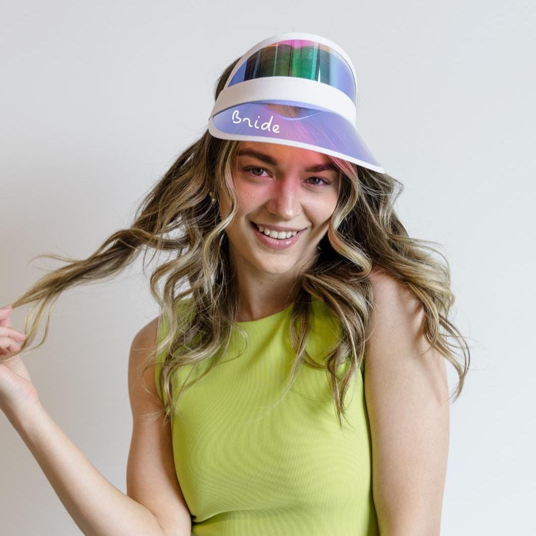 Island Bachelorette Party Visor Bach Island Font Personalized Name Visor Beach Pool Custom Sticker Bride Entered the Villa Bachelorette Gift Bach and Boujee