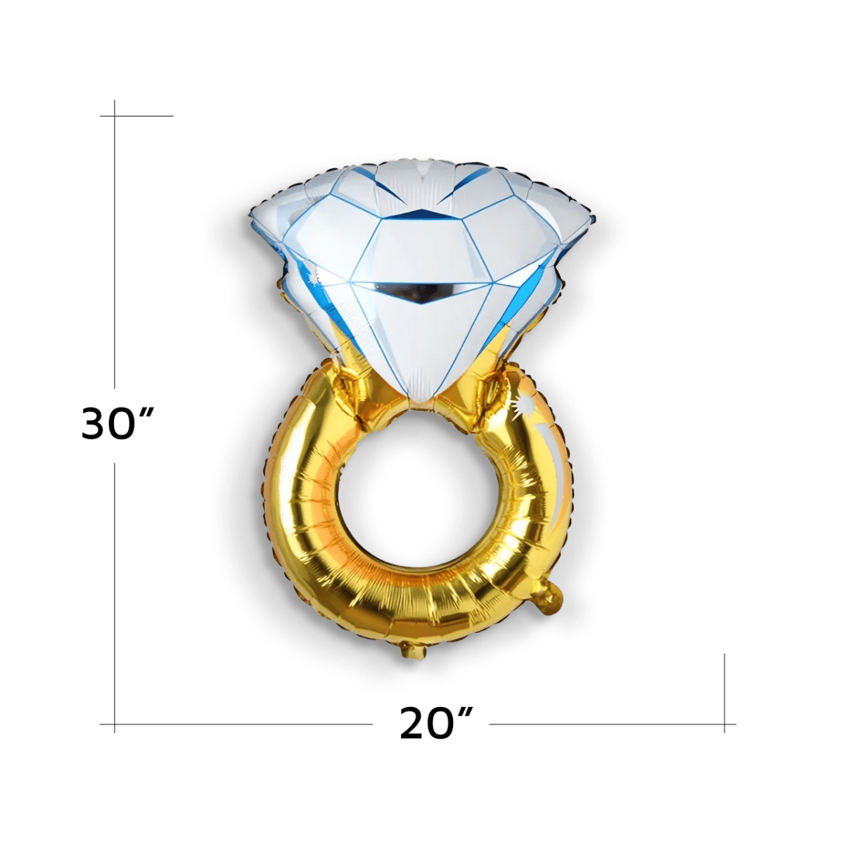 Jumbo Bride Ring Balloon for Engagement Bachelorette and Bridal Shower Decorations - Gold Celebration Decor Bach and Boujee Balloons