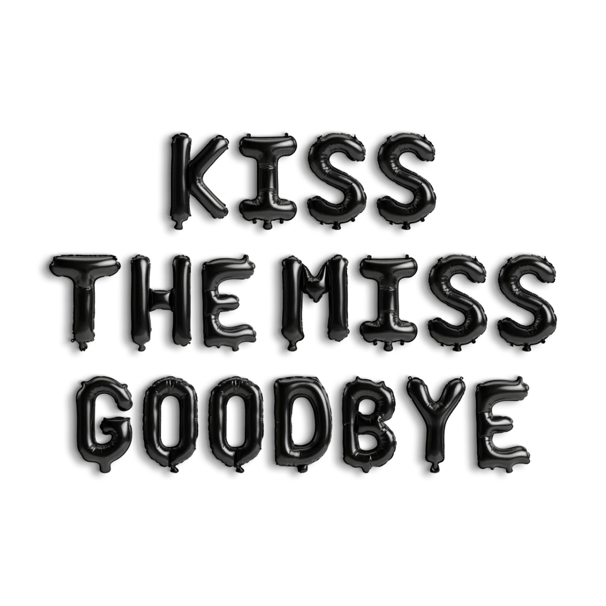 Kiss the Miss Goodbye Balloon Banner - Bachelorette Decoration Miss to Mrs Bachelorette Party Bride Balloon Hen Party Classy Bachelorette Bach and Boujee Balloons