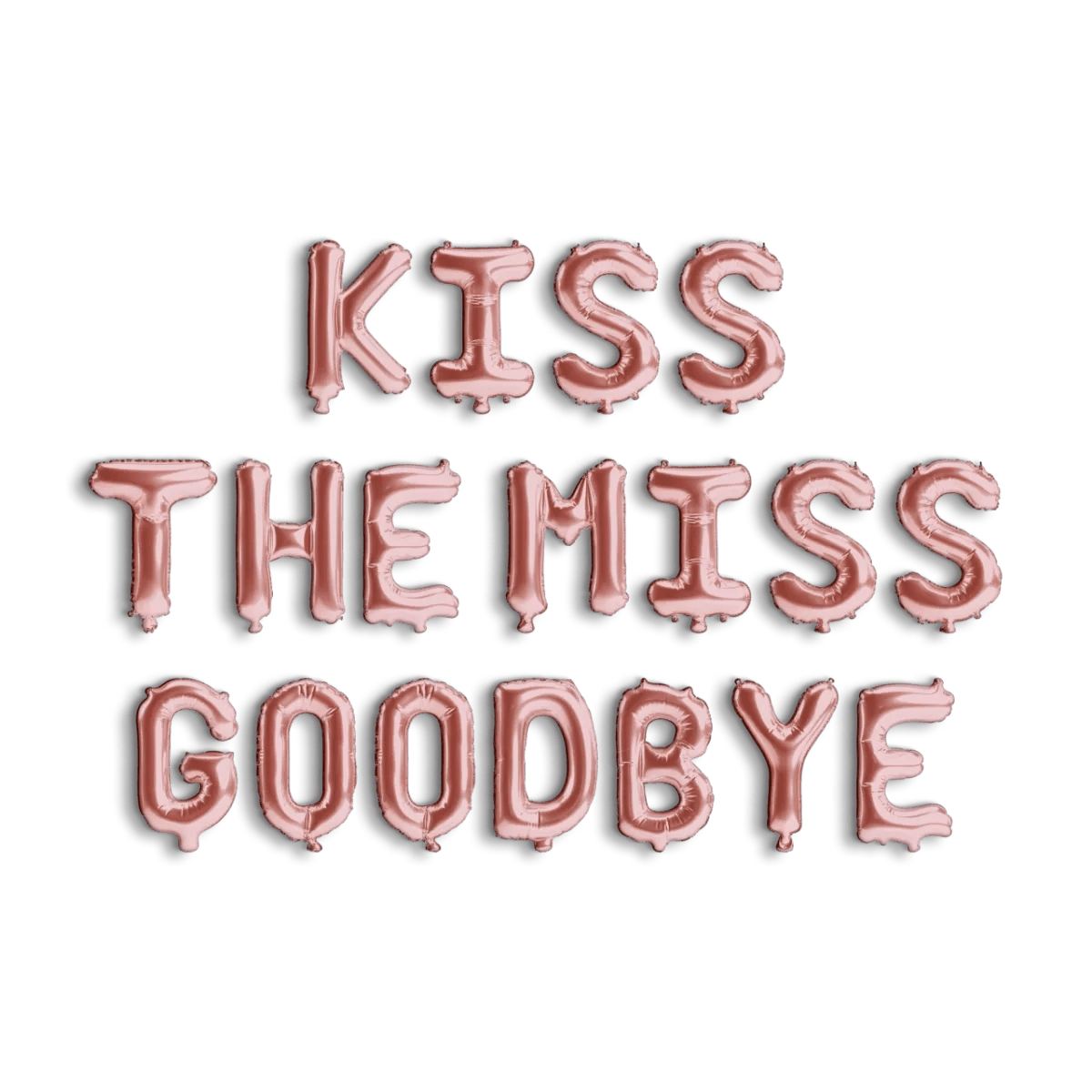 Kiss the Miss Goodbye Balloon Banner - Bachelorette Decoration Miss to Mrs Bachelorette Party Bride Balloon Hen Party Classy Bachelorette Bach and Boujee Balloons