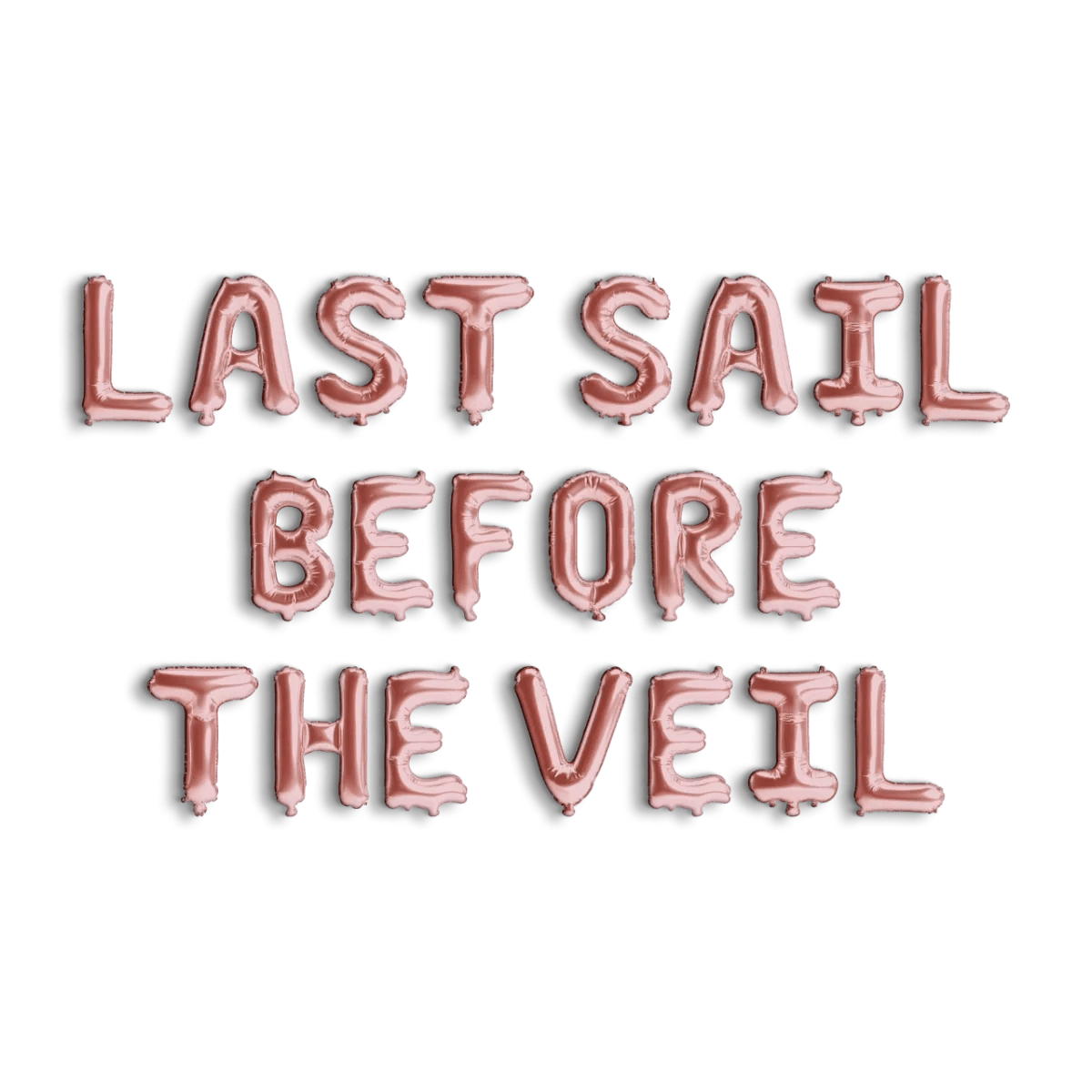 Last Sail Before The Veil Balloon Banner - Nautical Bachelorette Banner Decoration for Houseboat Hen Party Bach and Boujee Balloons