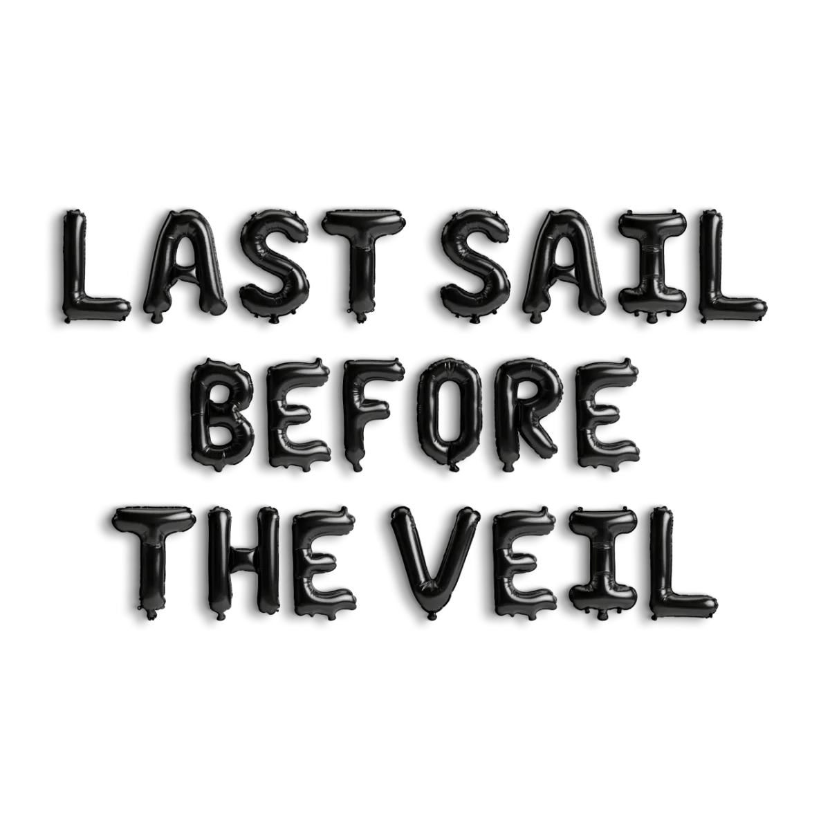 Last Sail Before The Veil Balloon Banner - Nautical Bachelorette Banner Decoration for Houseboat Hen Party Bach and Boujee Balloons
