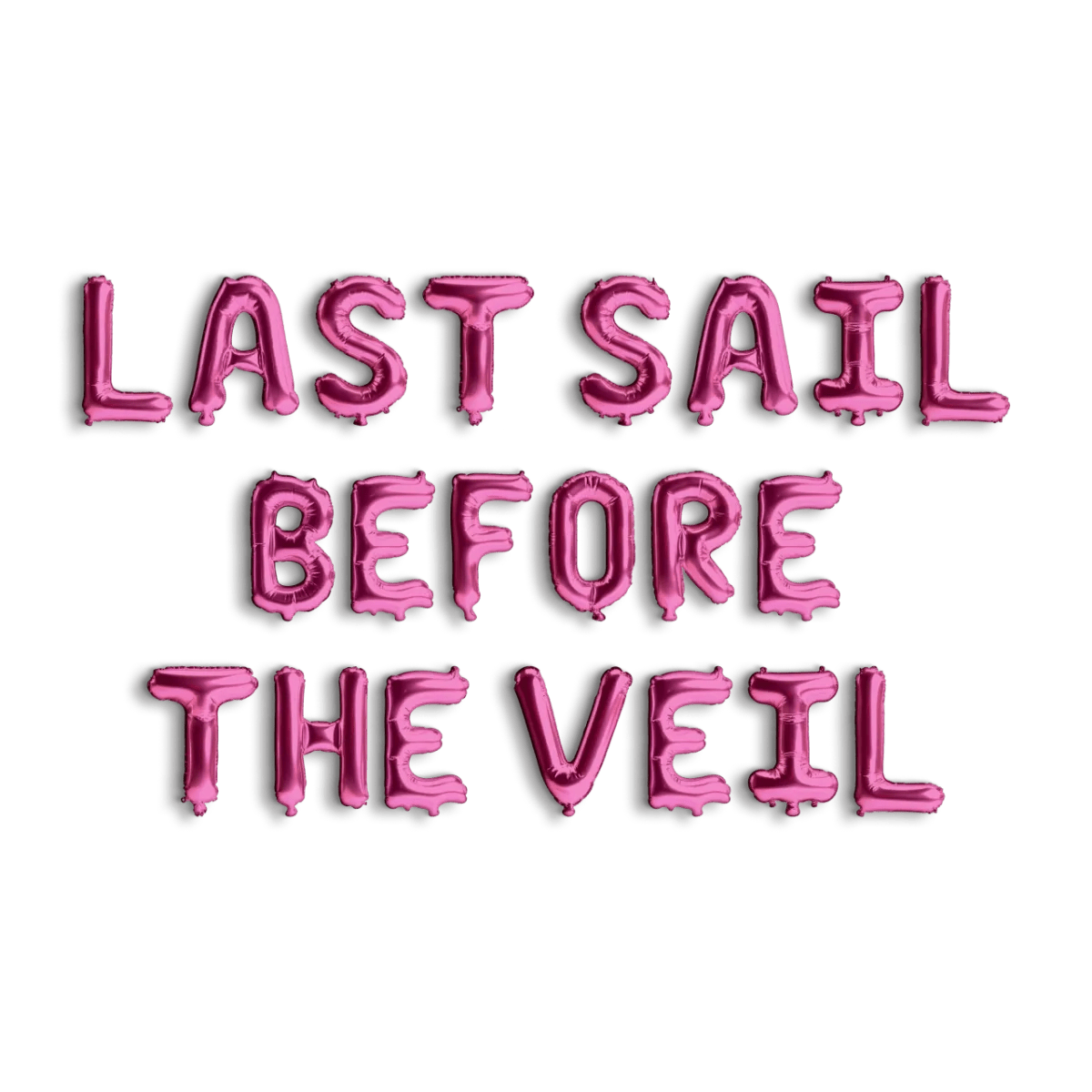 Last Sail Before The Veil Balloon Banner - Nautical Bachelorette Banner Decoration for Houseboat Hen Party Bach and Boujee Balloons