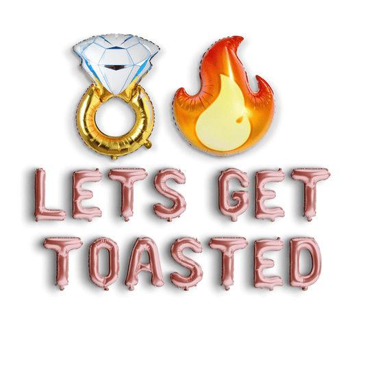 Let's Get Toasted Balloon Banner - Camp Bachelorette Party Camp Balloons Camp Bach Accessories Bachelorette Decorations Camping Balloon Hen Party Bach and Boujee Balloons