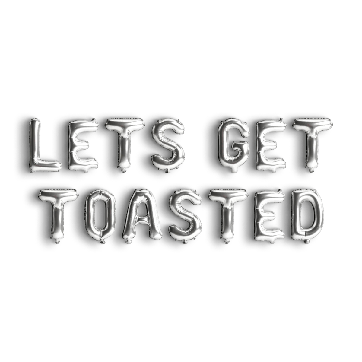 Let's Get Toasted Balloon Banner - Camping Bachelorette Glamping Decorations for Cabin Hen Parties Bach and Boujee Balloons
